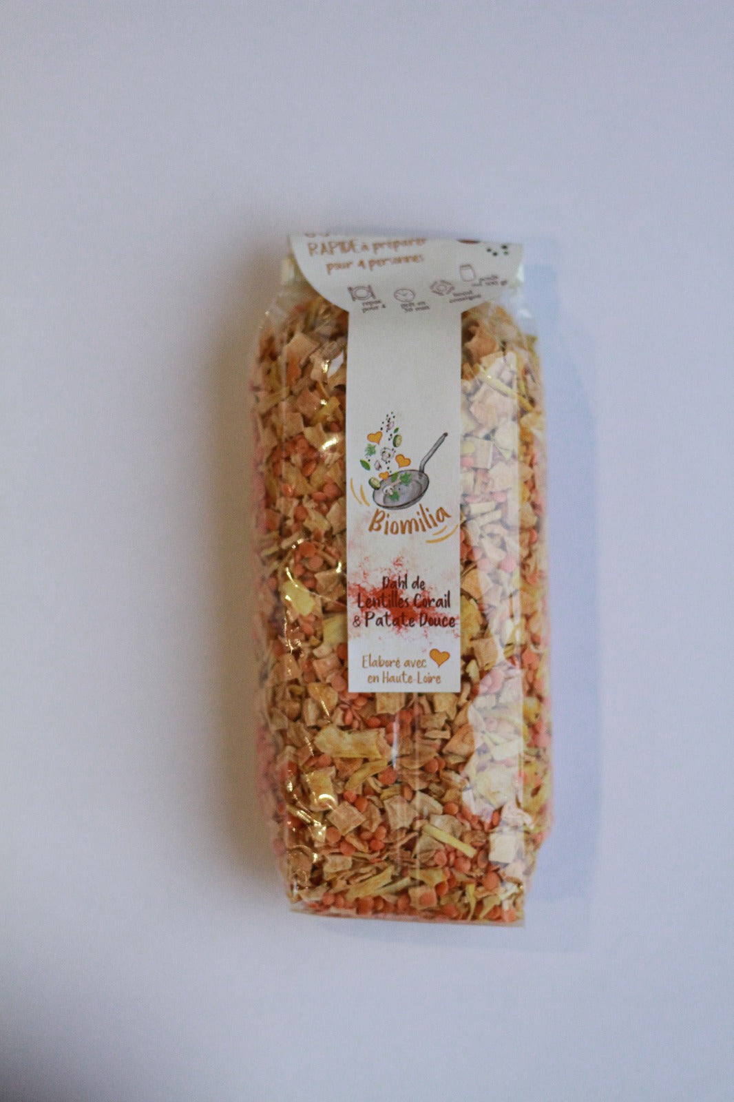 BIOMILIA - Dahl de lentilles Corail, Patate Douce