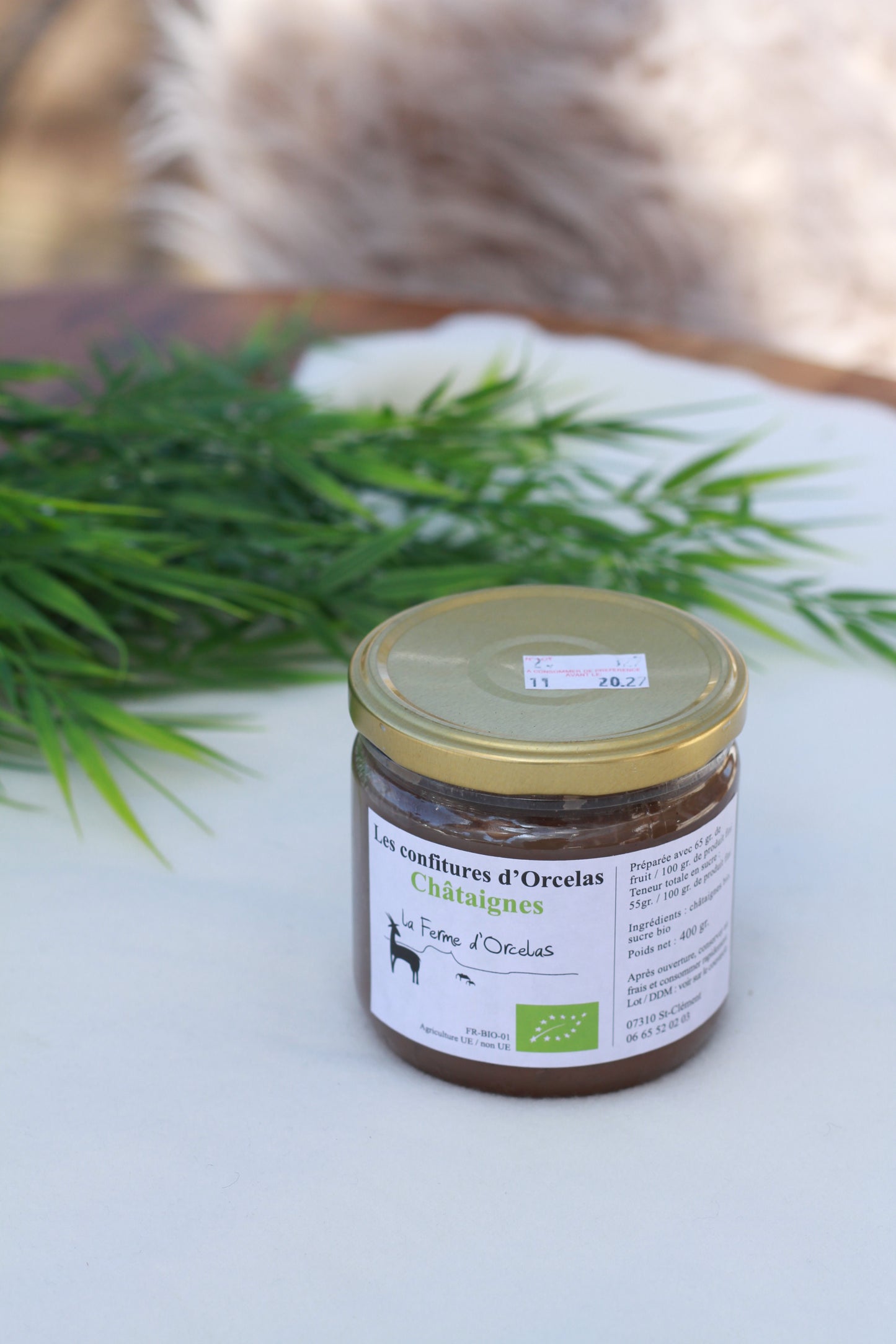 Confiture de Châtaigne avec Morceaux BIO
