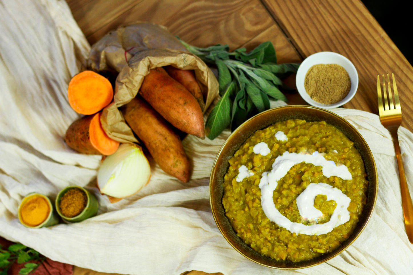 BIOMILIA - Dahl de lentilles Corail, Patate Douce